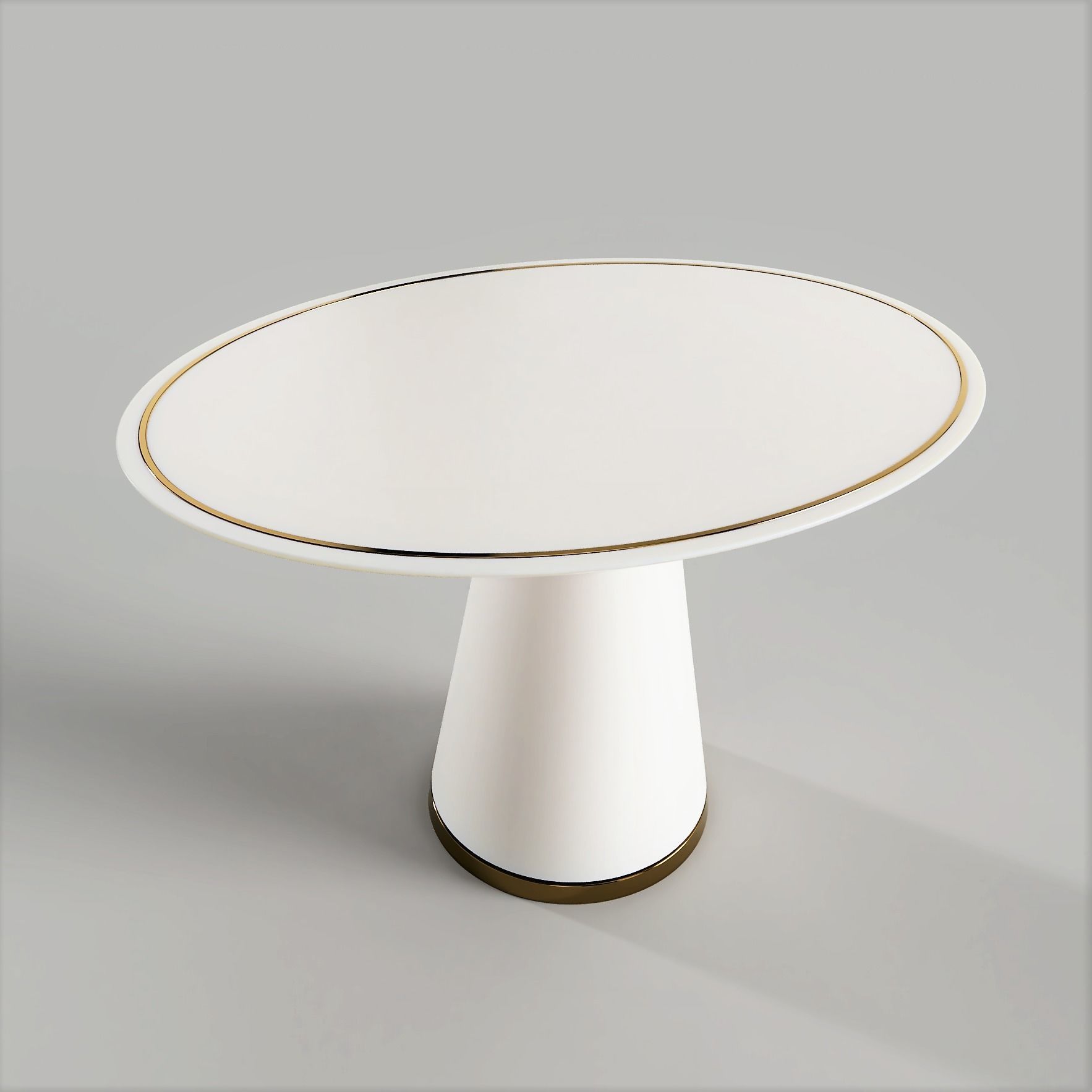 Oval Dining Table 3D model_5