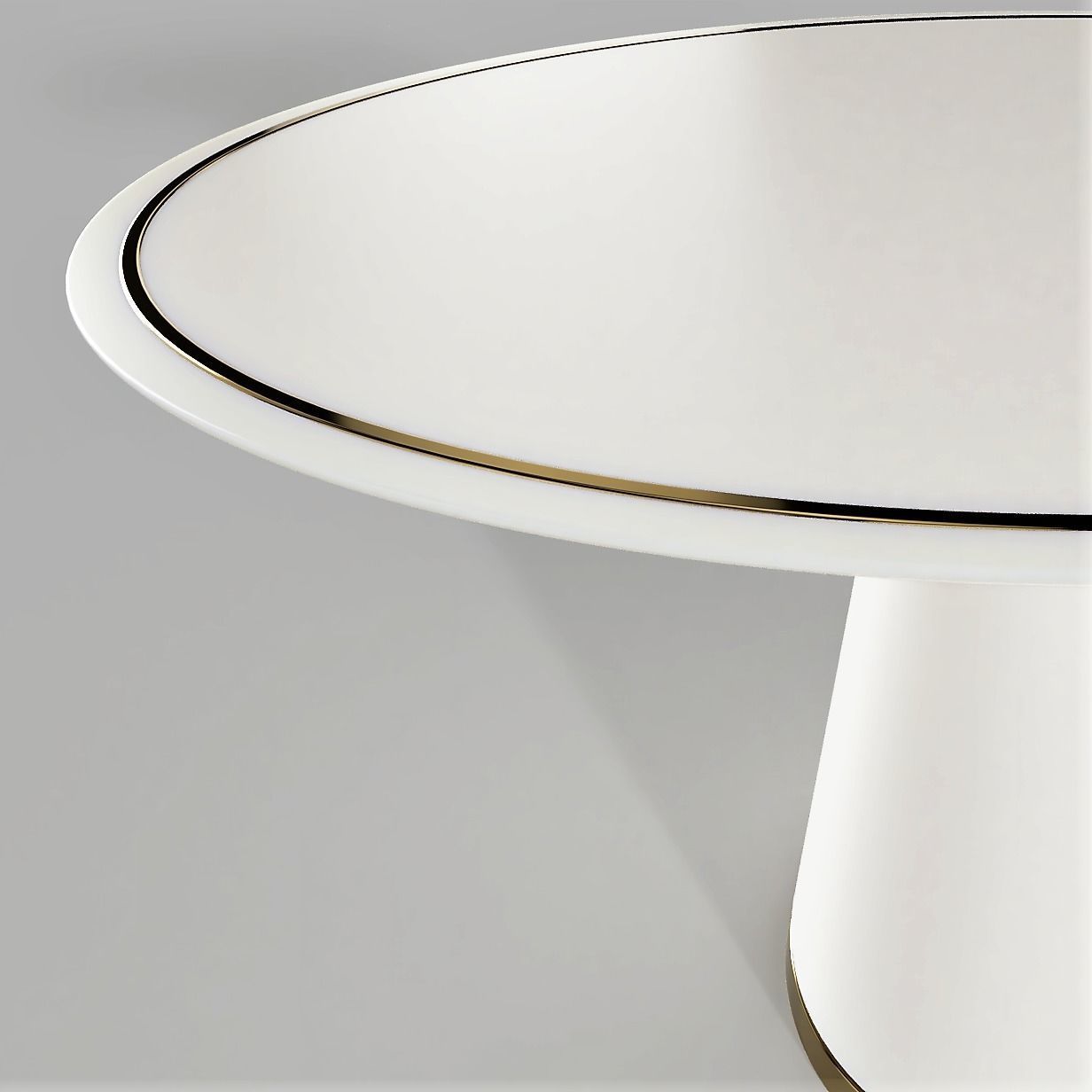 Oval Dining Table 3D model_2