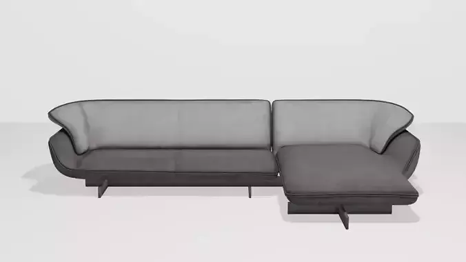 Noobist - Sofa - cassotem Low-poly 3D model