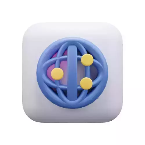 Worldwide Icon Low-poly 3D model
