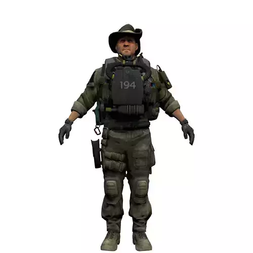 Agent from the game CSGO Lieutenant Kraiki