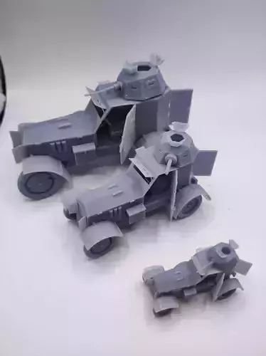 WW2 Polish armored car skale 1 87 wz34