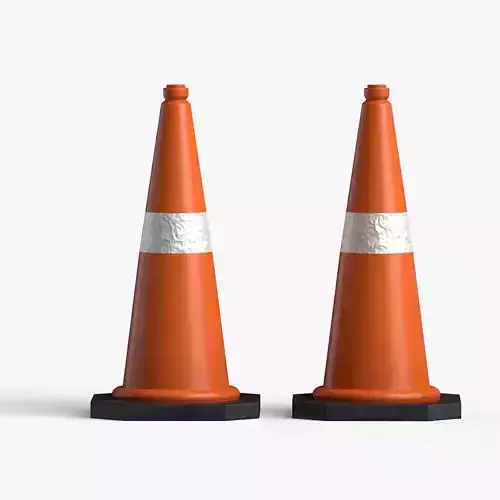 Traffic Cones in orange by Abs Industry
