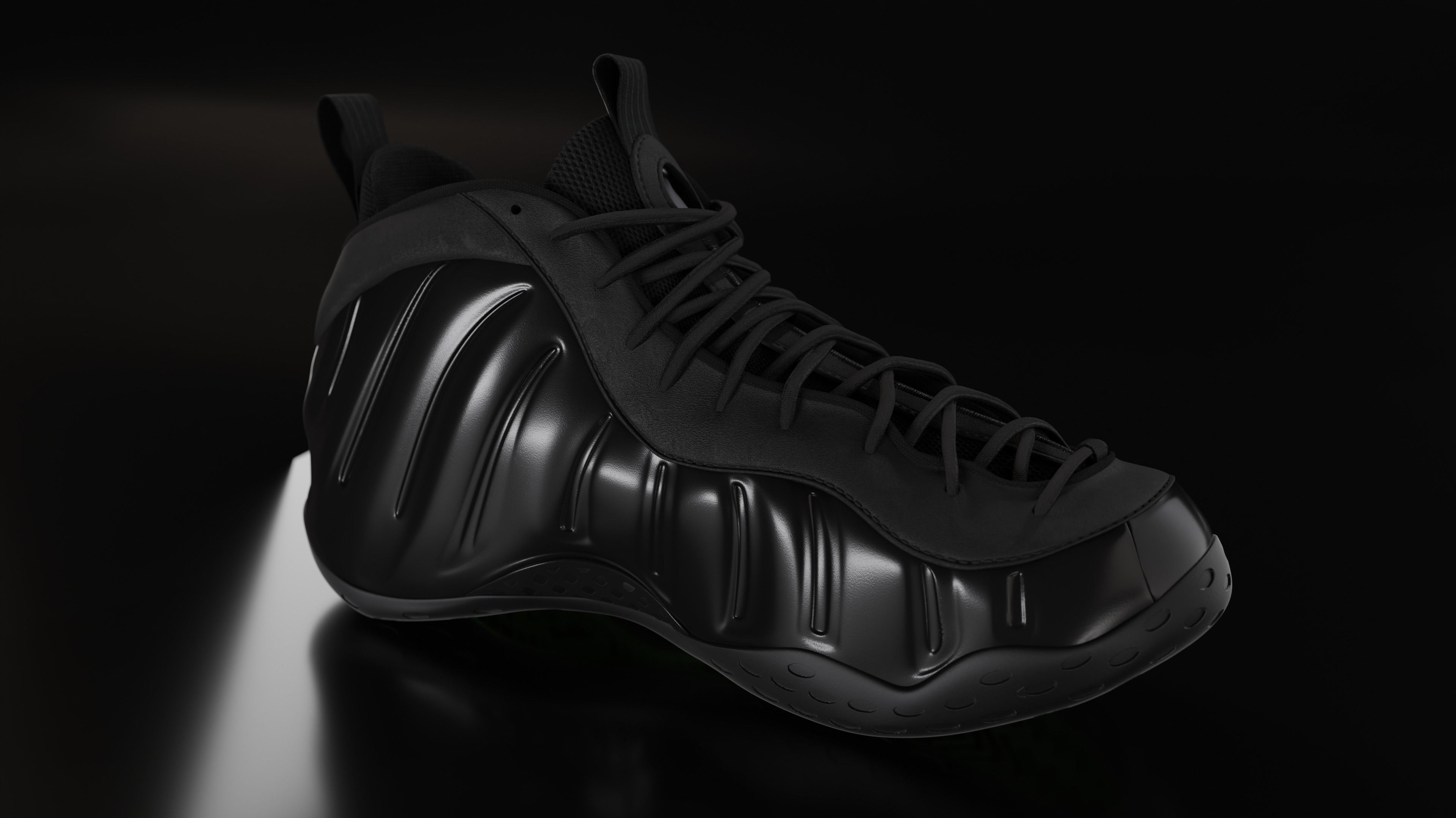 Nike Air Foamposite sneaker Low-poly 3D model_70