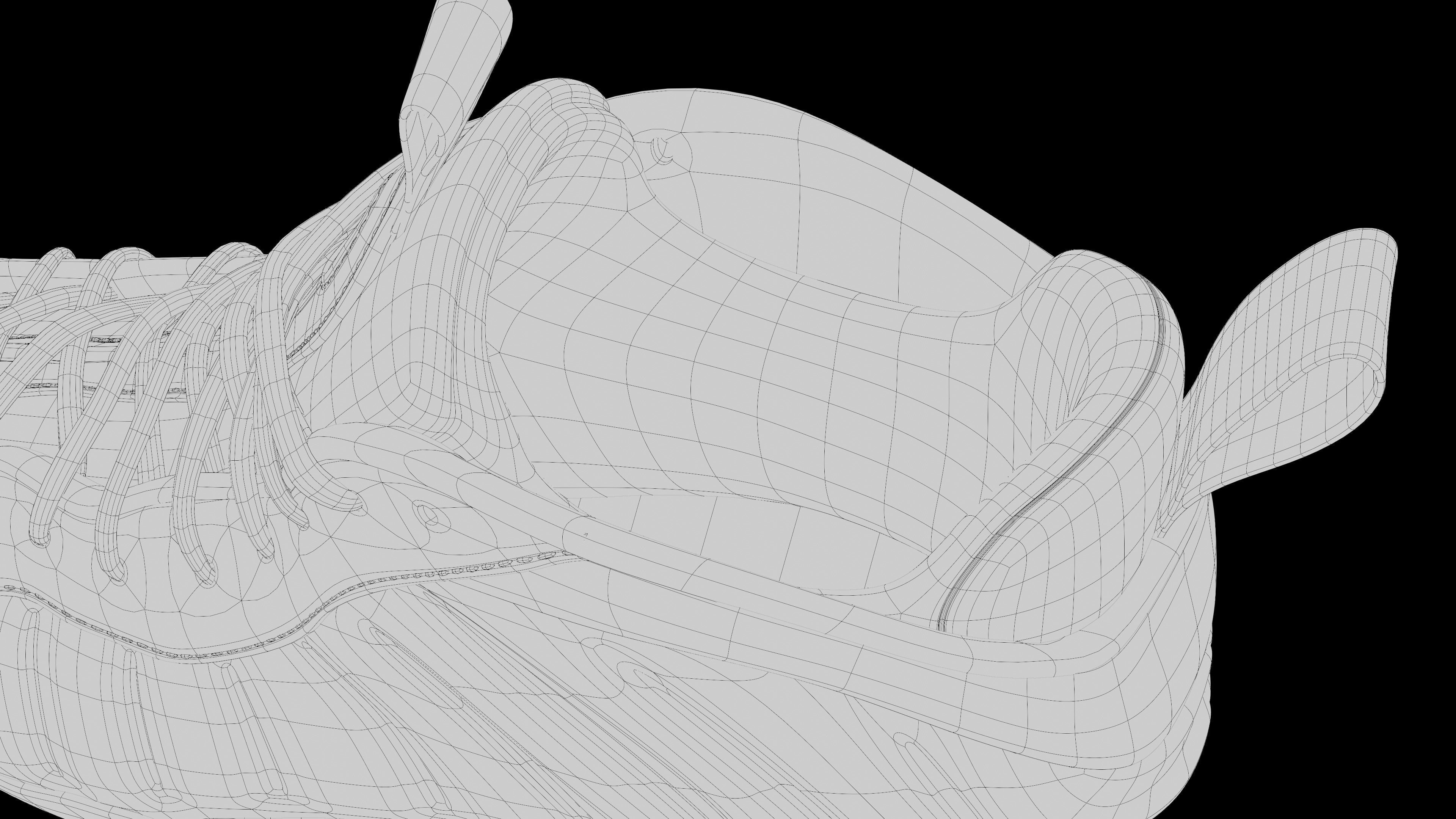 Nike Air Foamposite sneaker Low-poly 3D model_22