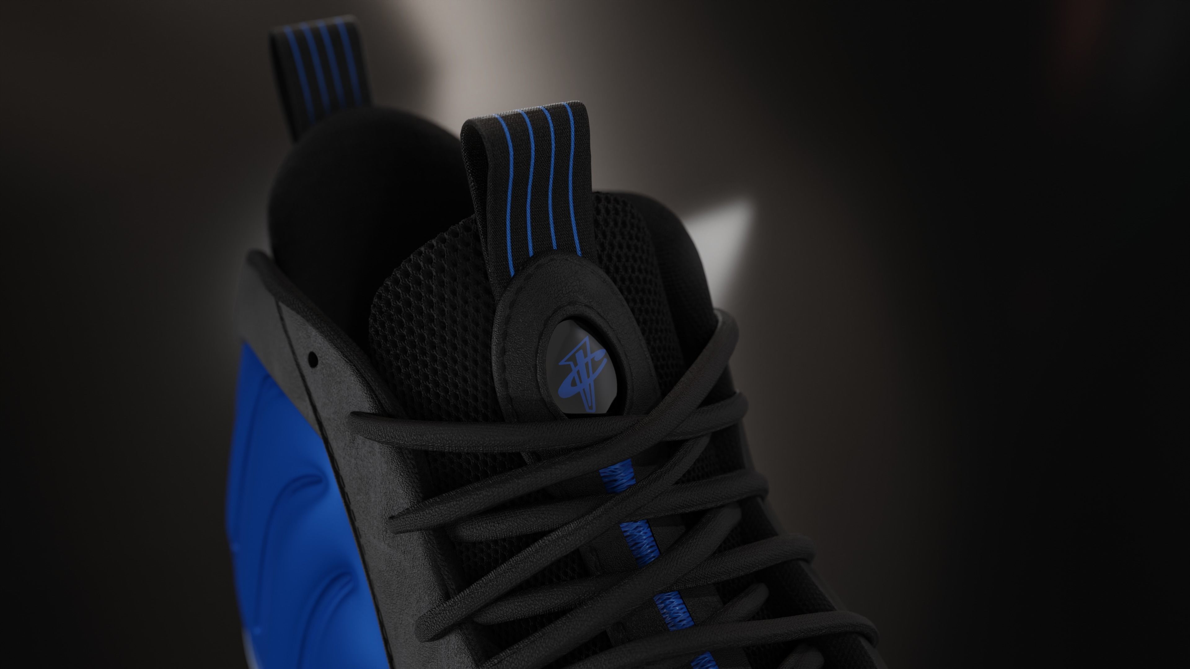 Nike Air Foamposite sneaker Low-poly 3D model_33