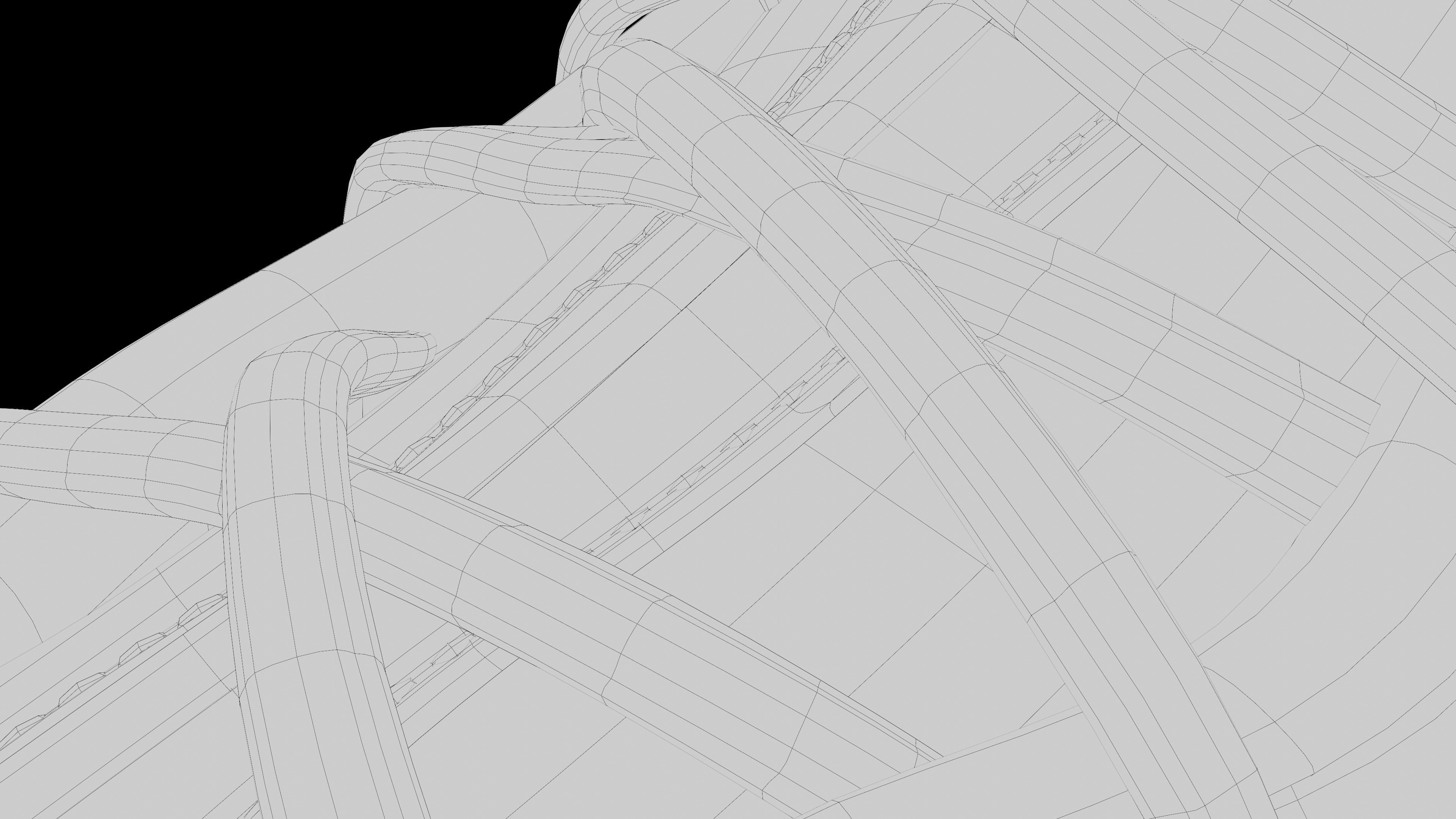 Nike Air Foamposite sneaker Low-poly 3D model_26