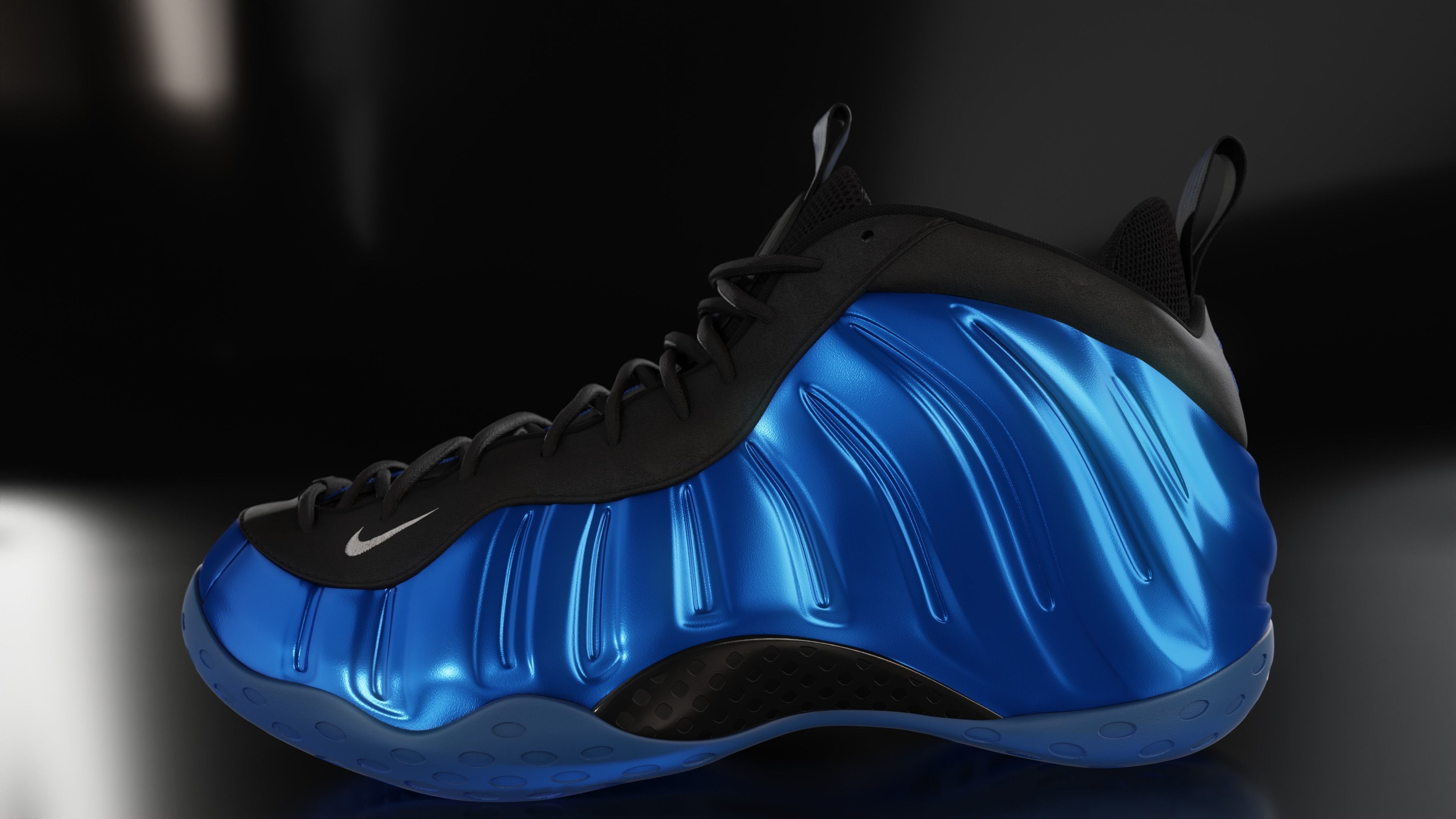 Nike Air Foamposite sneaker Low-poly 3D model_2
