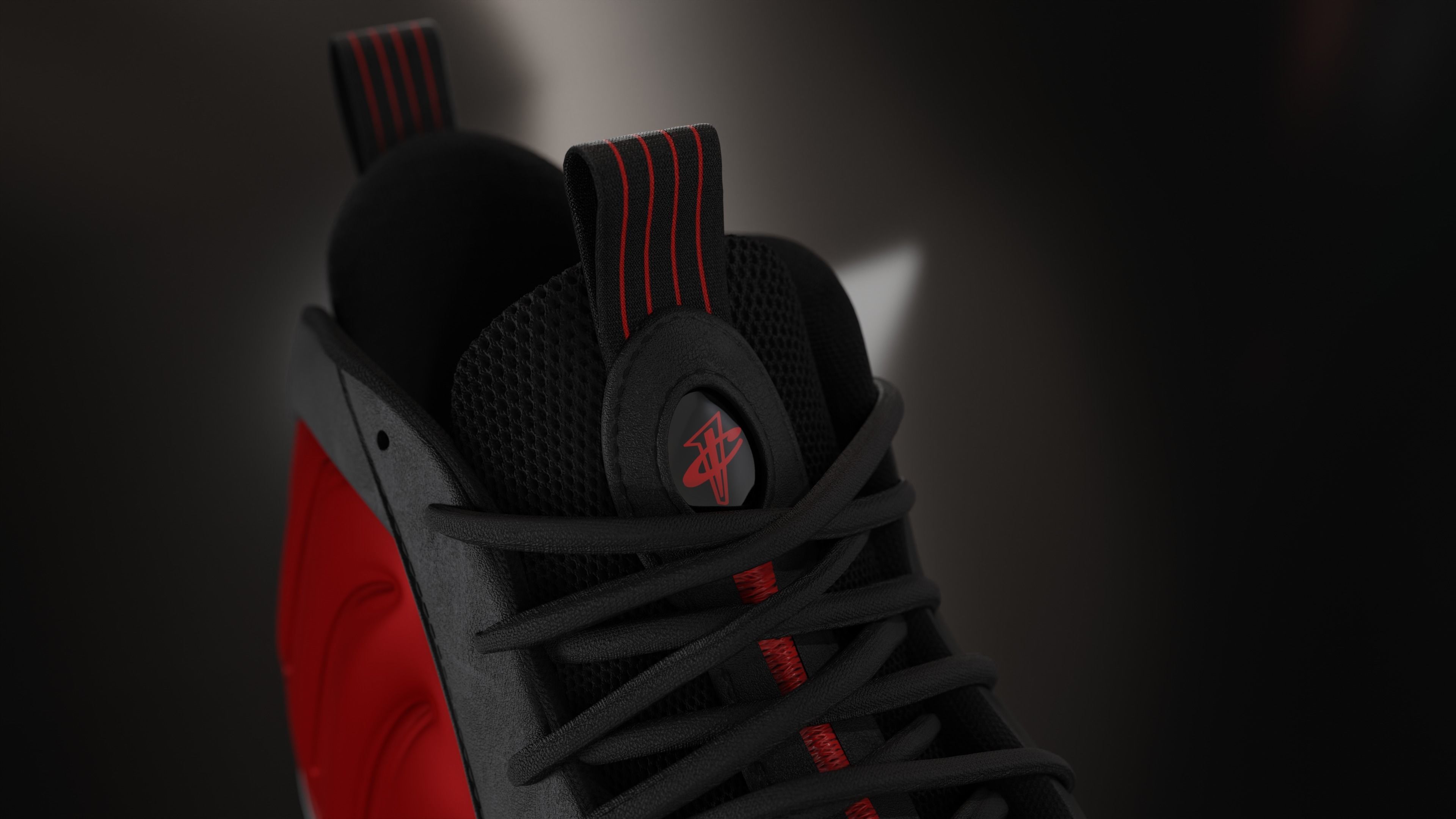 Nike Air Foamposite sneaker Low-poly 3D model_57