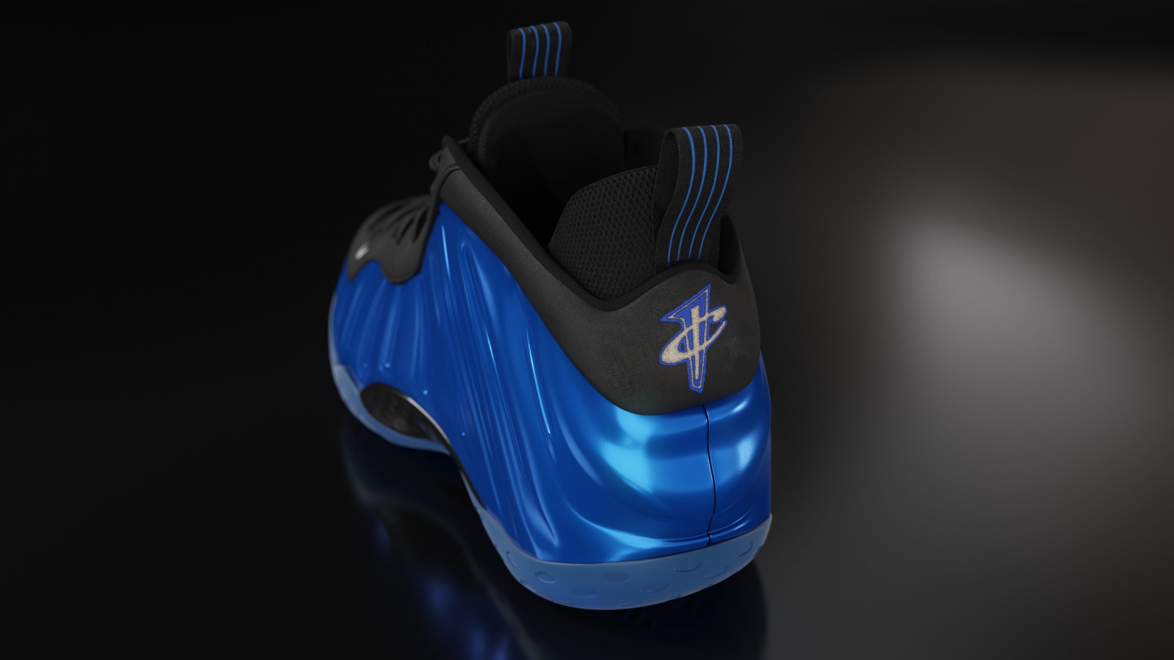 Nike Air Foamposite sneaker Low-poly 3D model_31