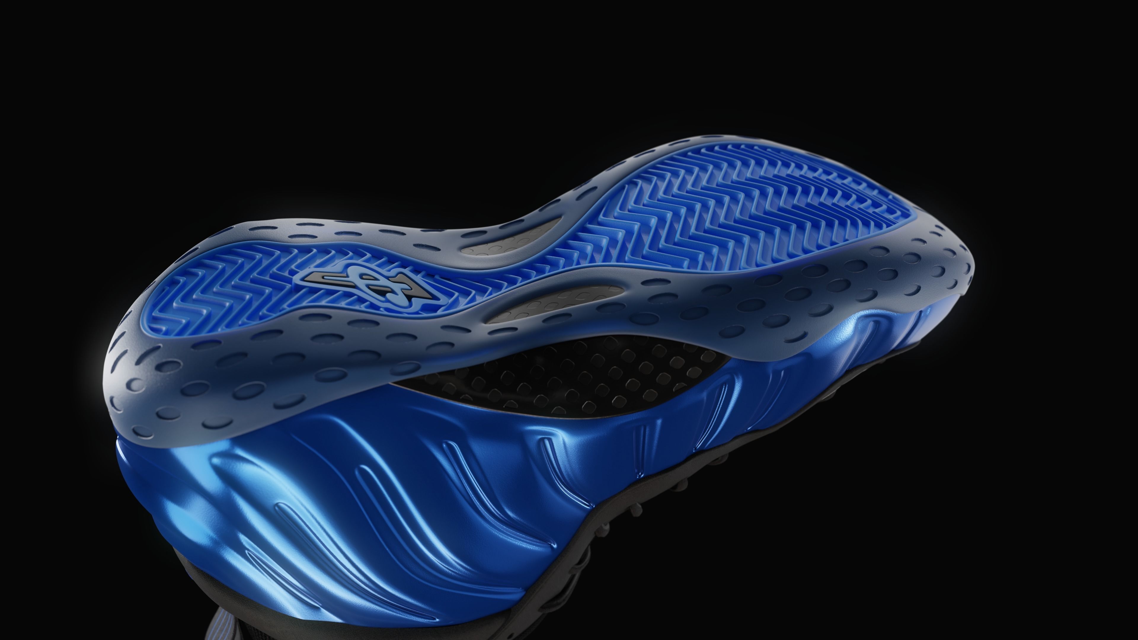 Nike Air Foamposite sneaker Low-poly 3D model_39