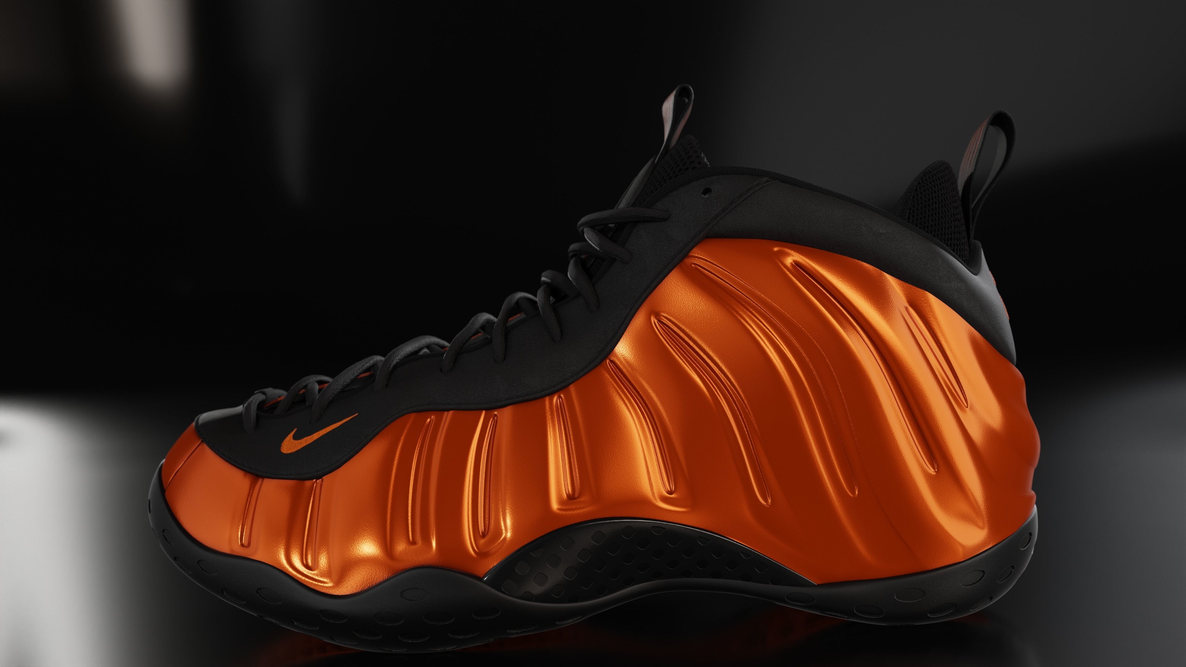 Nike Air Foamposite sneaker Low-poly 3D model_8