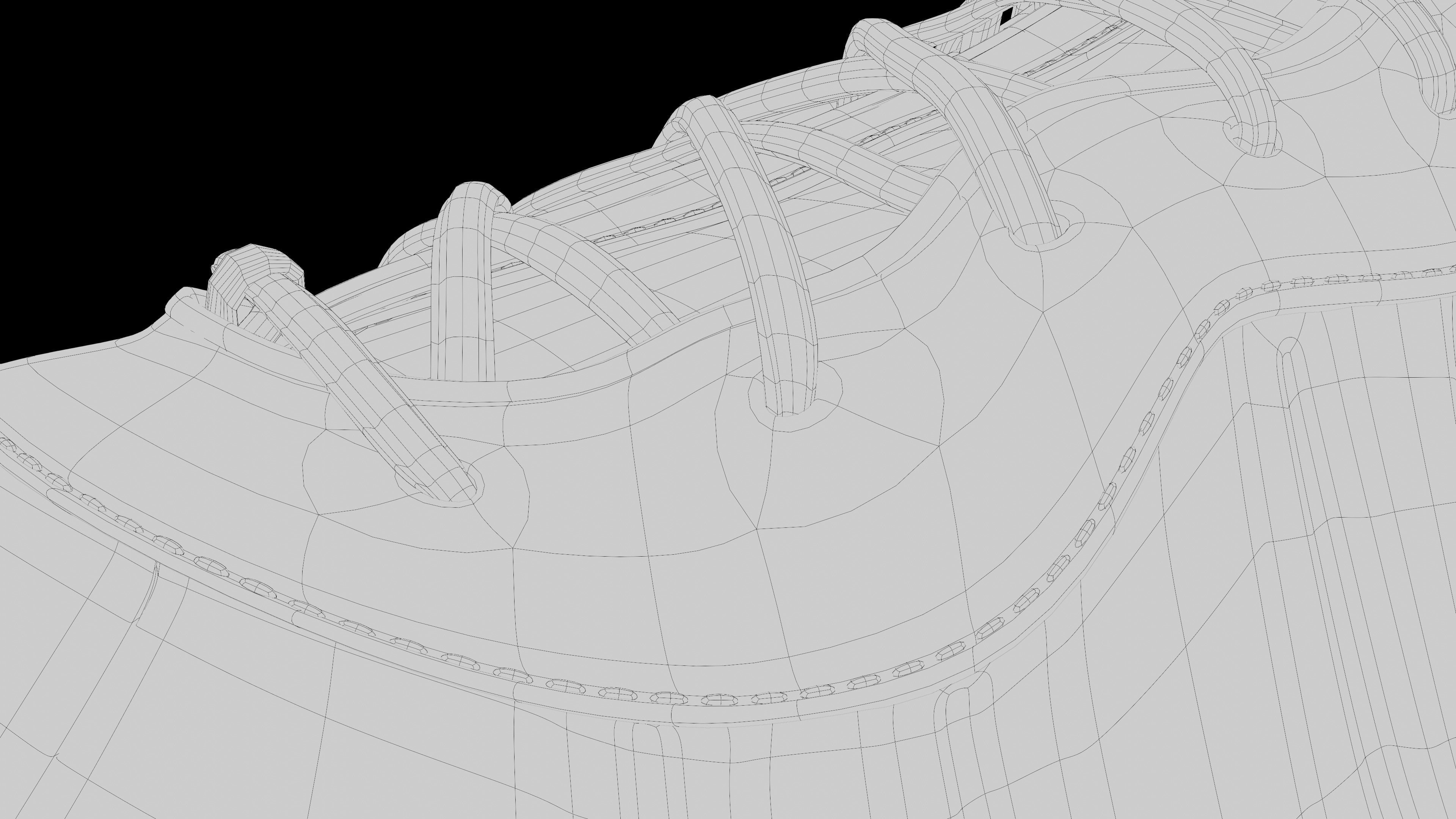 Nike Air Foamposite sneaker Low-poly 3D model_24