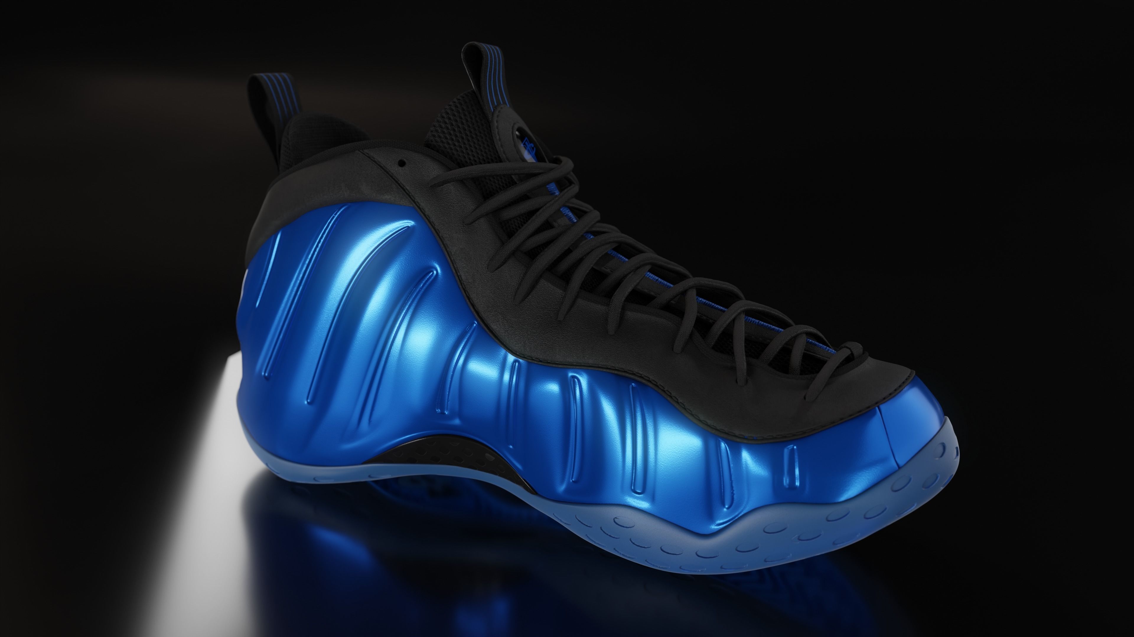 Nike Air Foamposite sneaker Low-poly 3D model_32