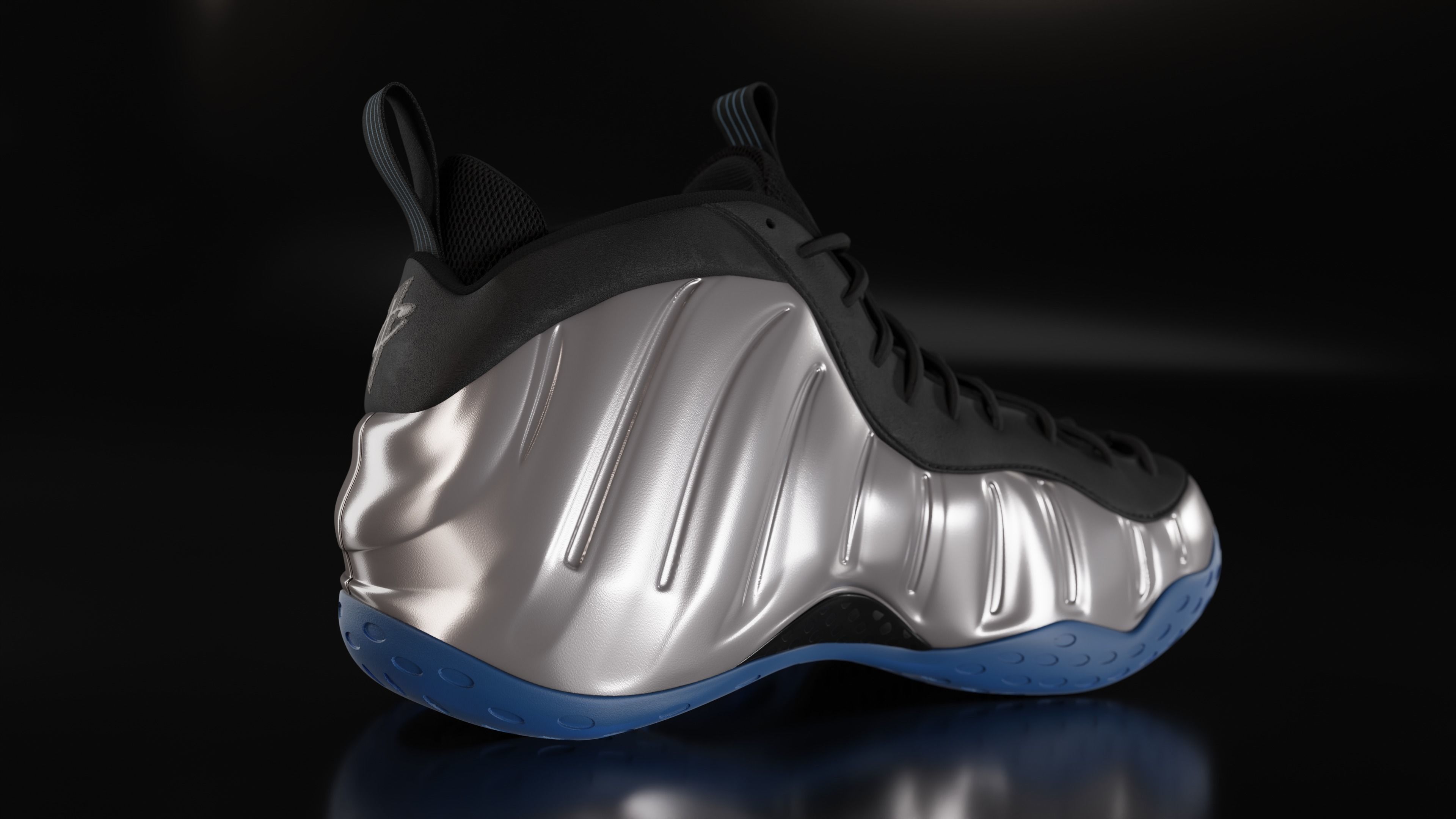 Nike Air Foamposite sneaker Low-poly 3D model_54