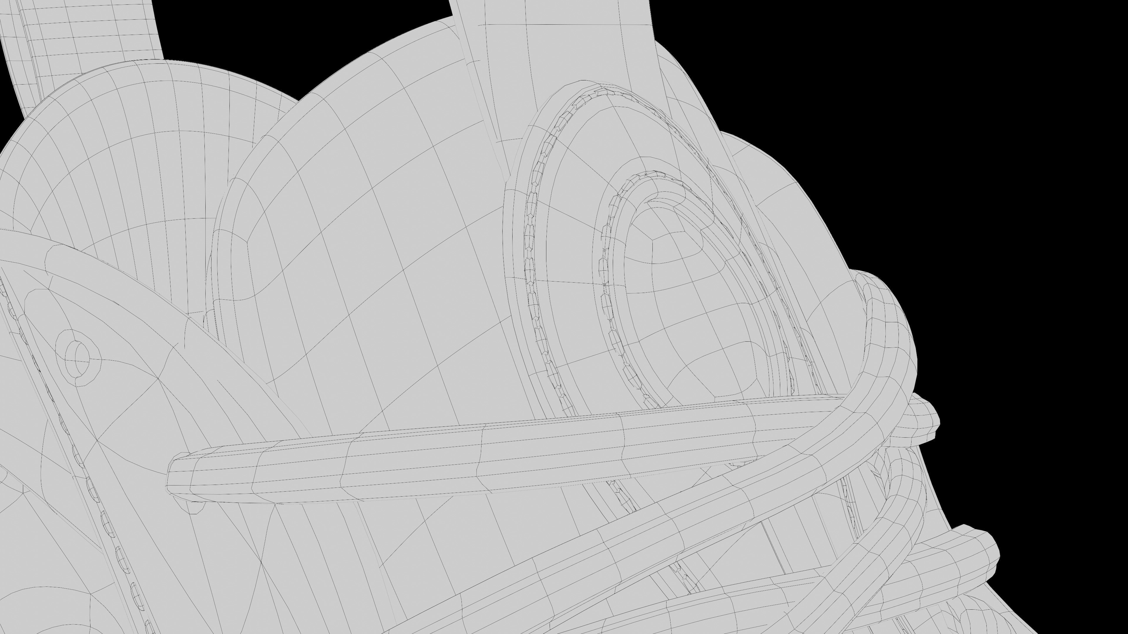 Nike Air Foamposite sneaker Low-poly 3D model_25