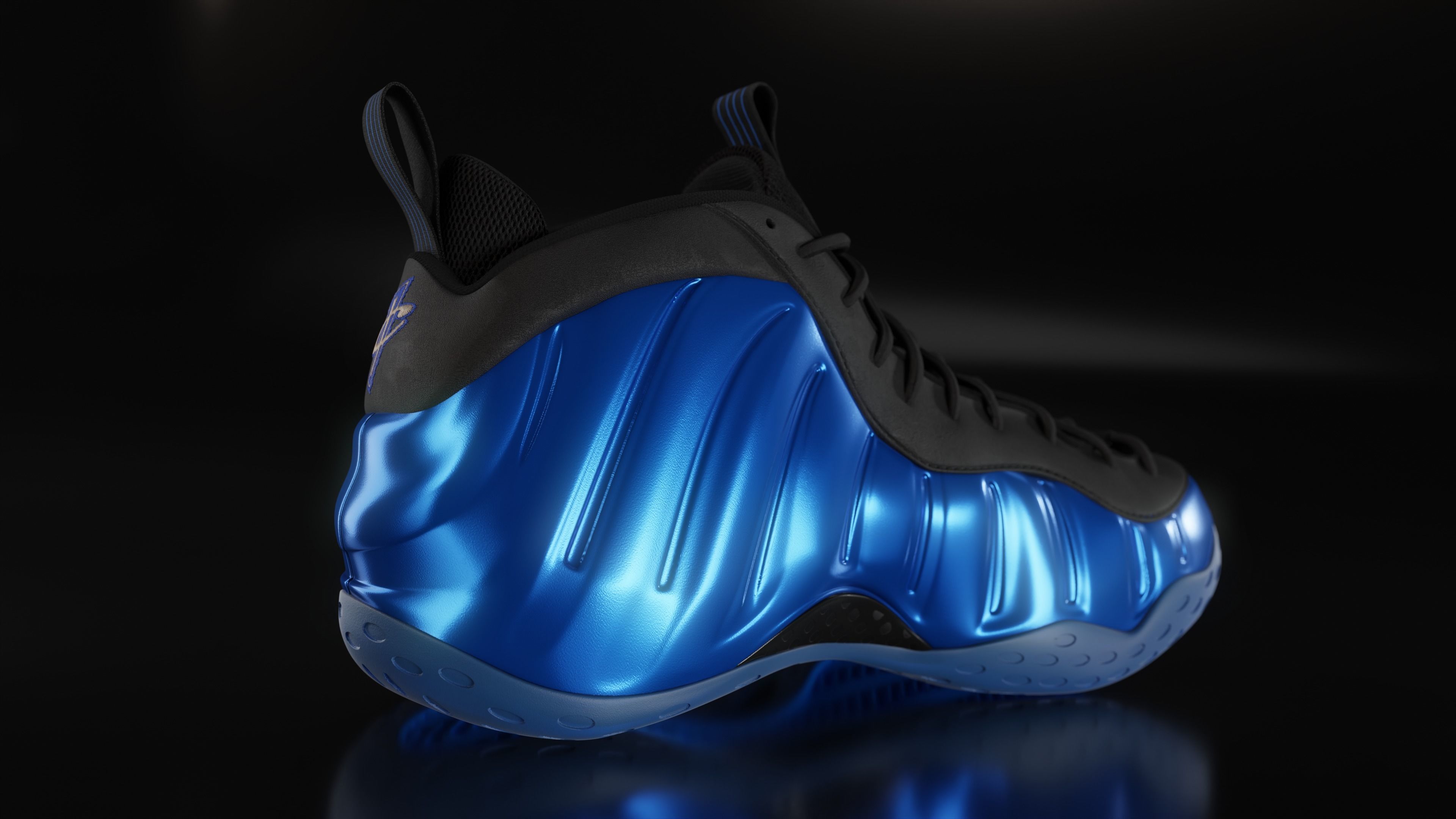 Nike Air Foamposite sneaker Low-poly 3D model_38