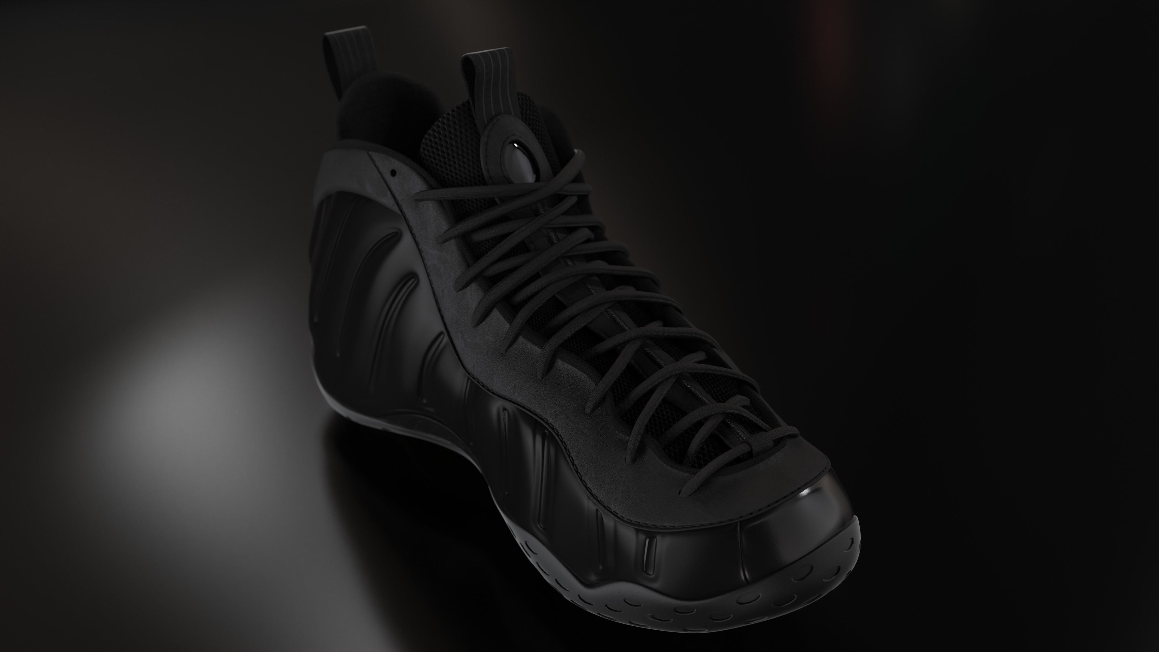 Nike Air Foamposite sneaker Low-poly 3D model_69