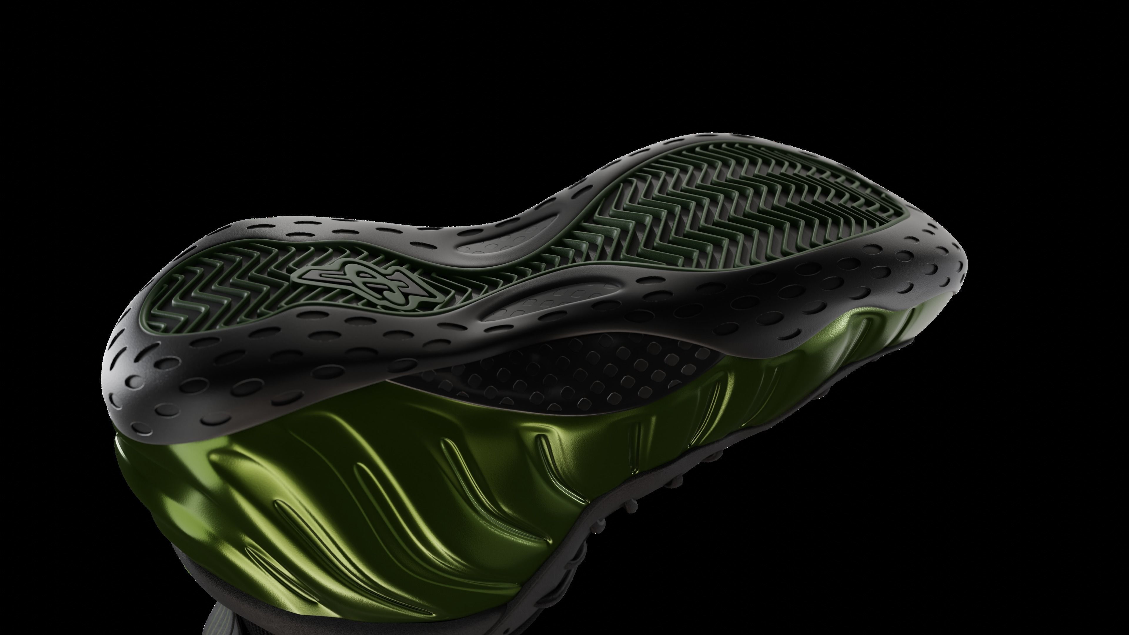 Nike Air Foamposite sneaker Low-poly 3D model_63