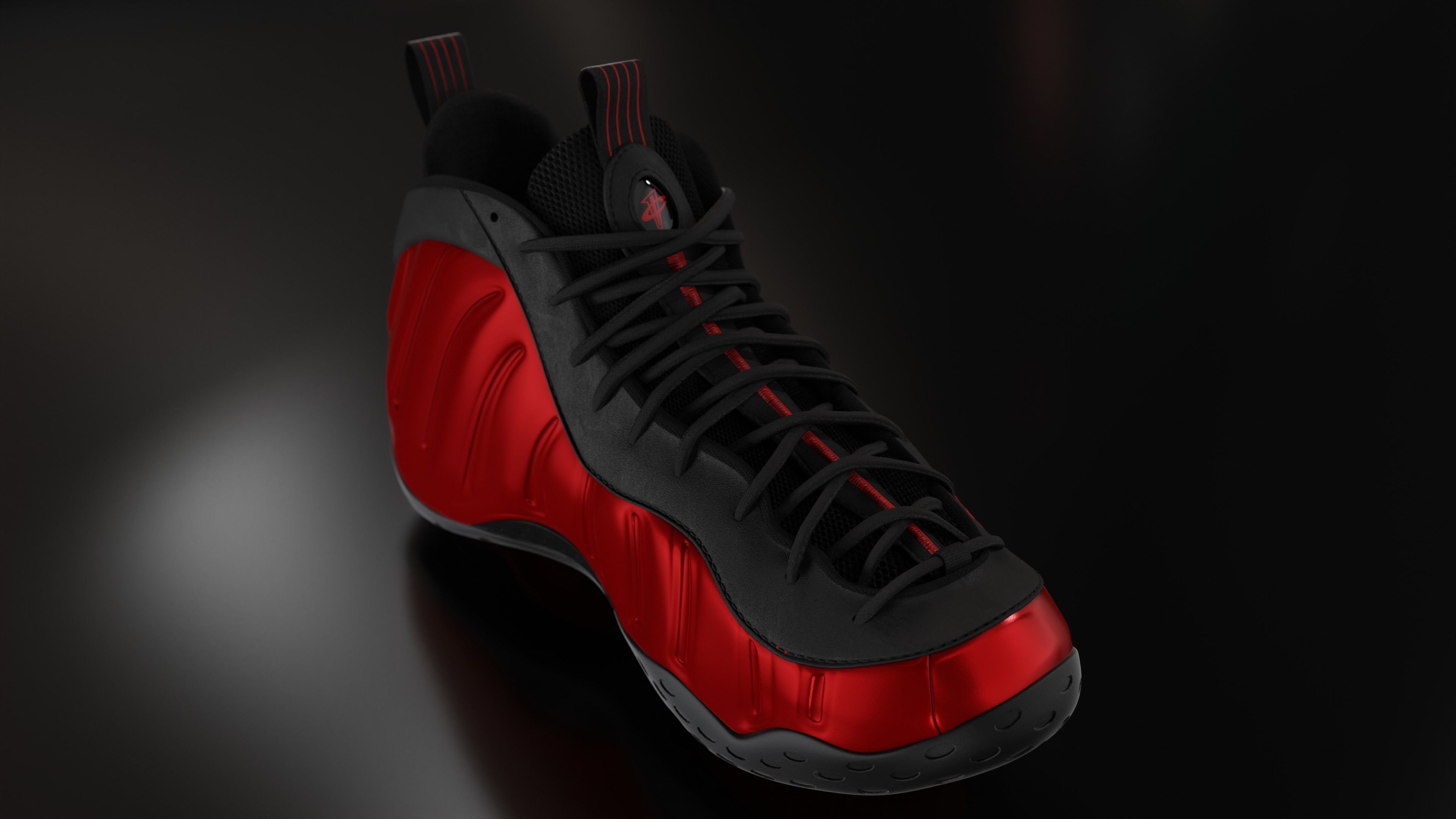 Nike Air Foamposite sneaker Low-poly 3D model_55