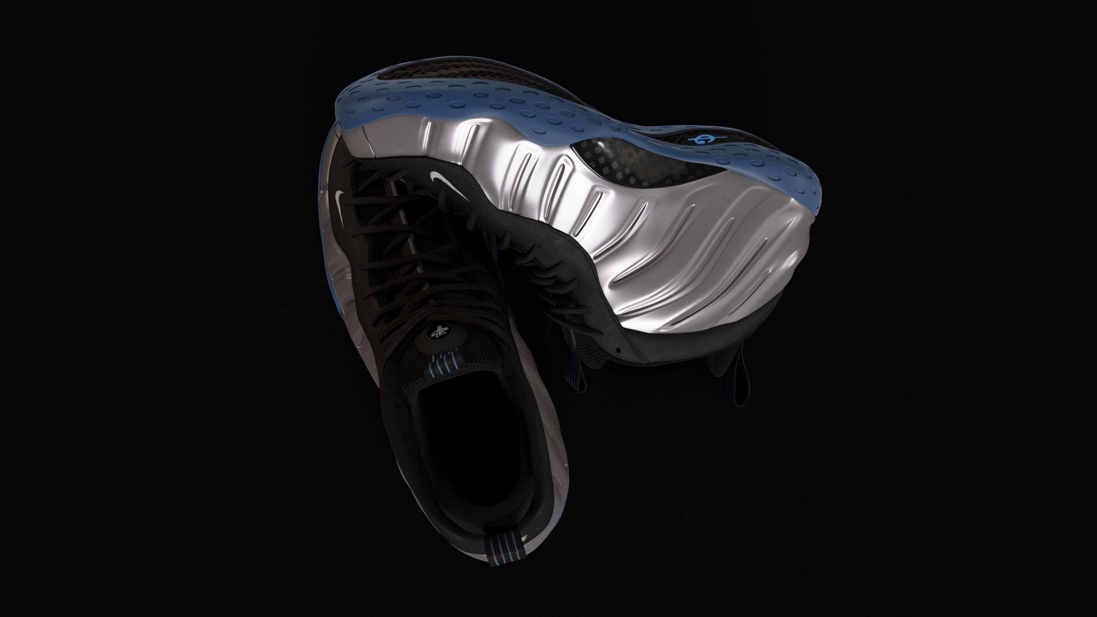 Nike Air Foamposite sneaker Low-poly 3D model_79