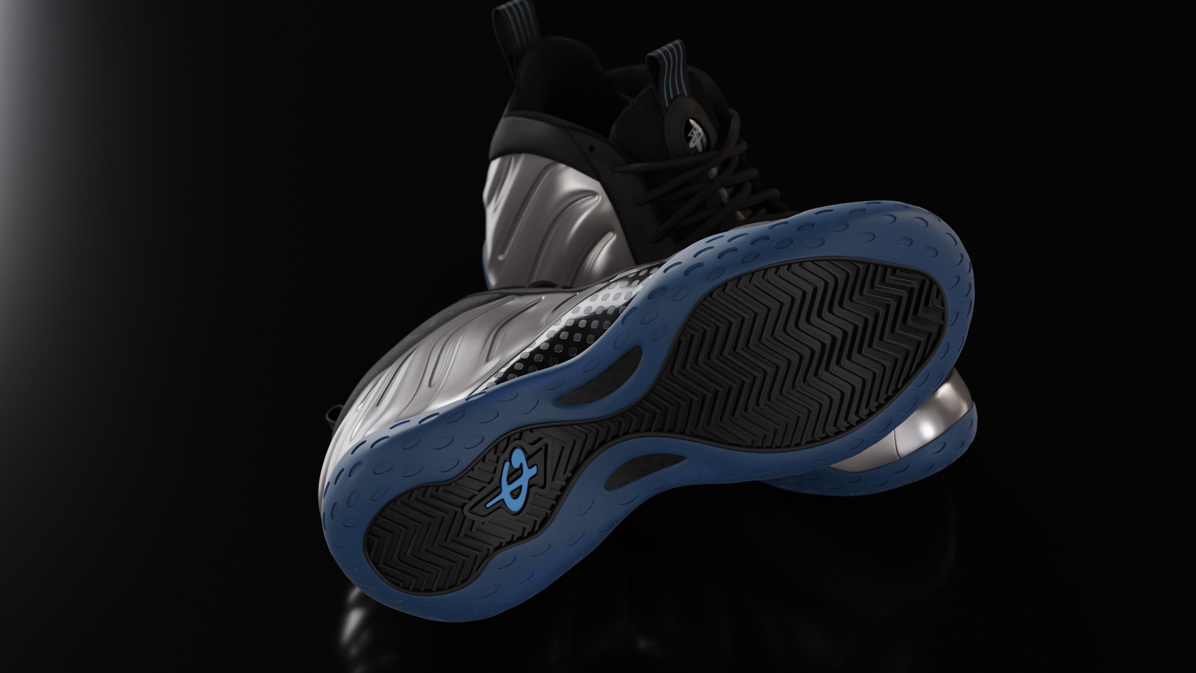 Nike Air Foamposite sneaker Low-poly 3D model_81