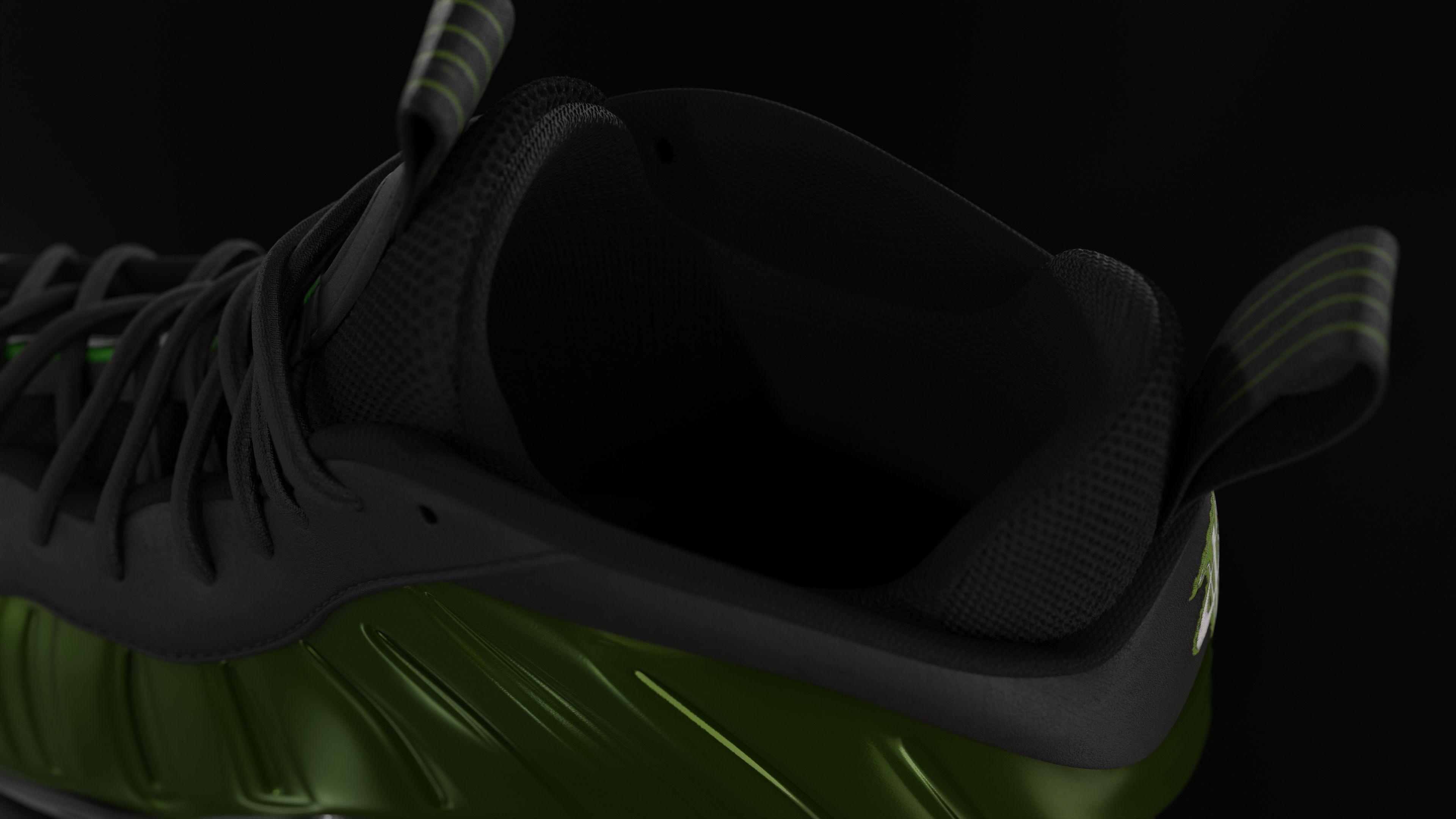 Nike Air Foamposite sneaker Low-poly 3D model_64