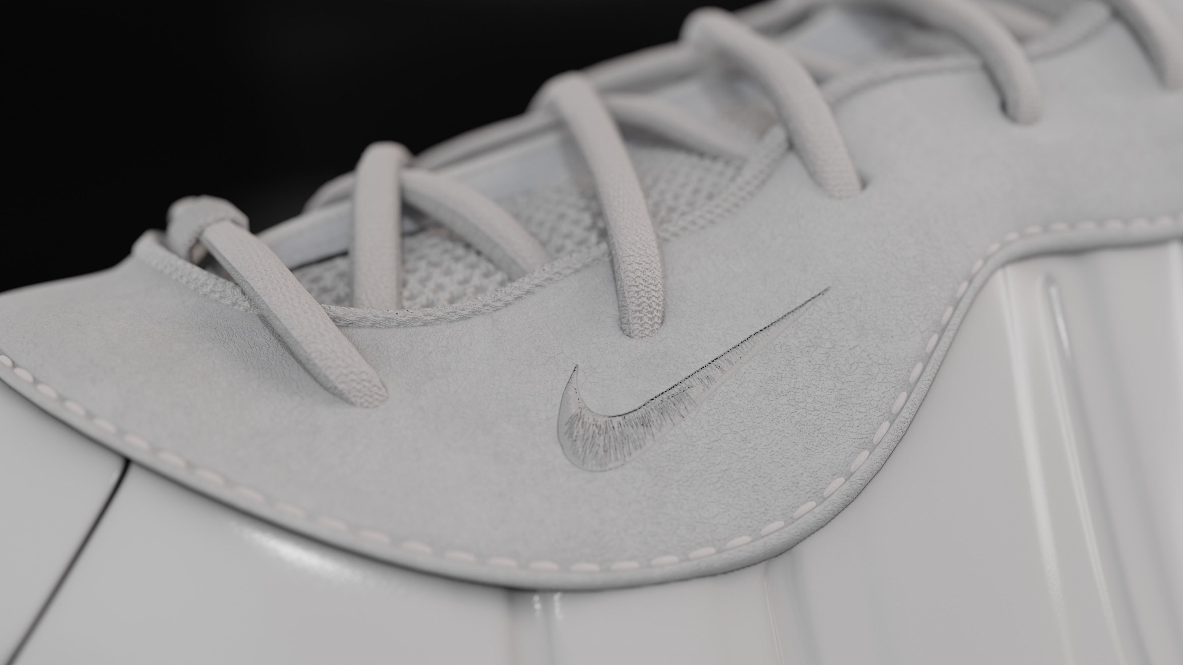 Nike Air Foamposite sneaker Low-poly 3D model_59