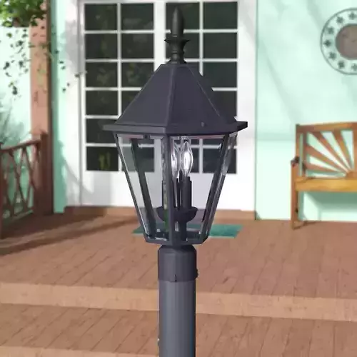 Crisler Black Light Solar Powered Lantern Head 3D model