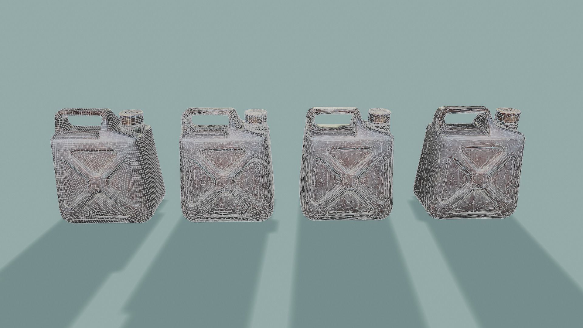 3D Scan Canisters Pack - Props Low-poly 3D model_4