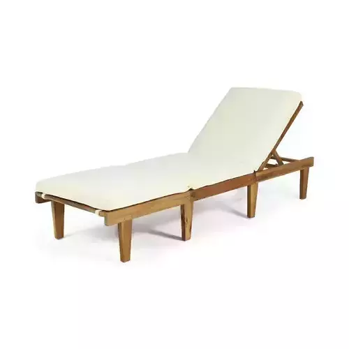 Barragan Long Reclining Acacia Single Chaise