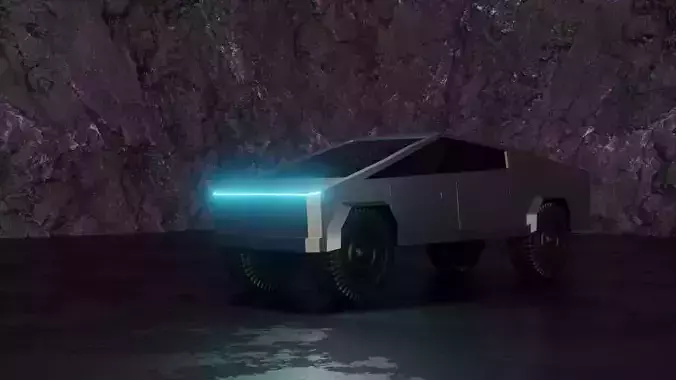 Tesla CyberTruck Model Low-poly 3D model