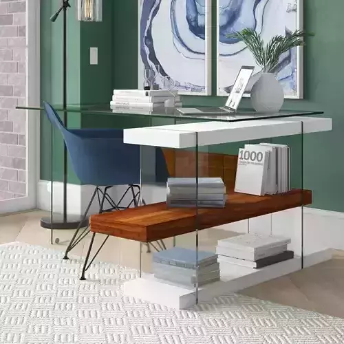 Adur L-Shape Writing Desk
