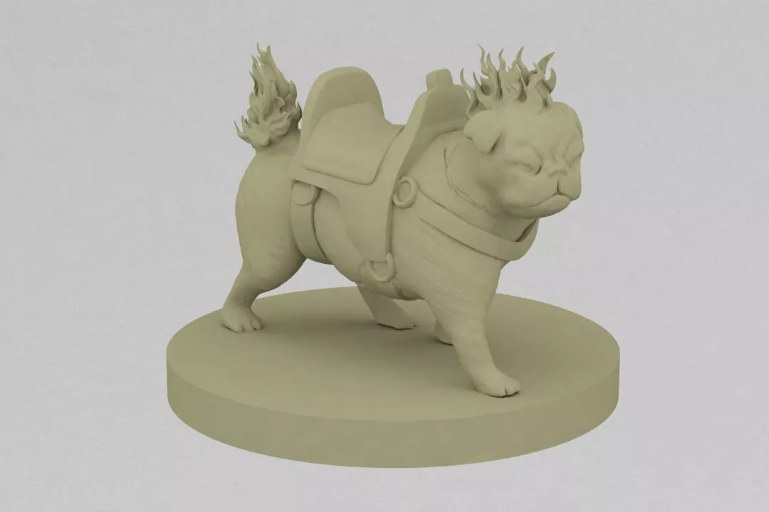 Hell Pug 3D print model
