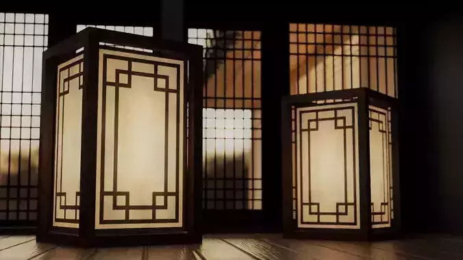 Hanok art 3D model