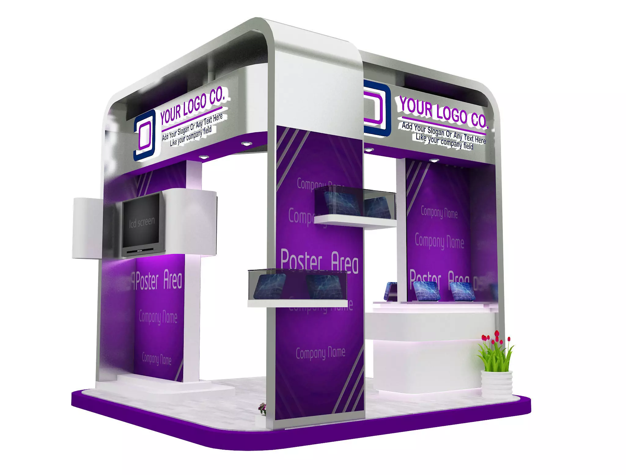 Booth Exhibition Stand a531a 3D model_0