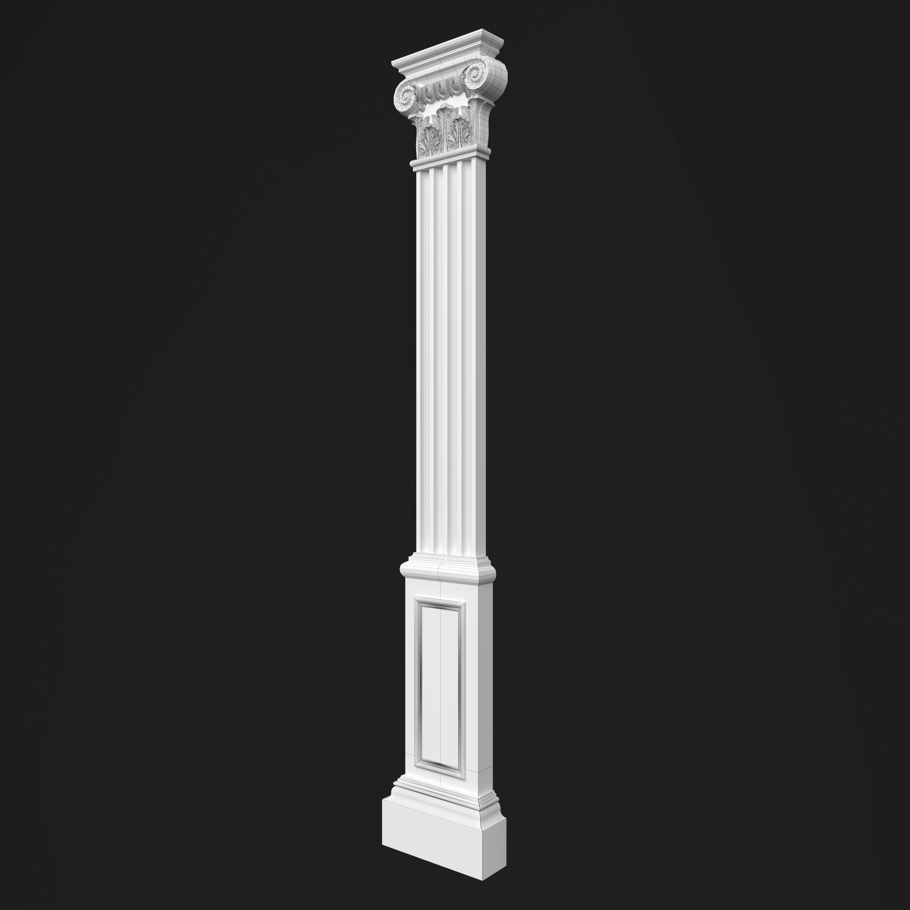 Column Decorative 17 3D model_9