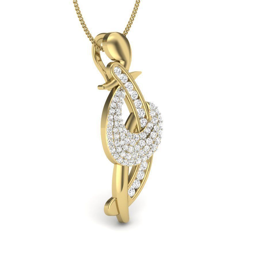 Women Pendant 3D print model_16
