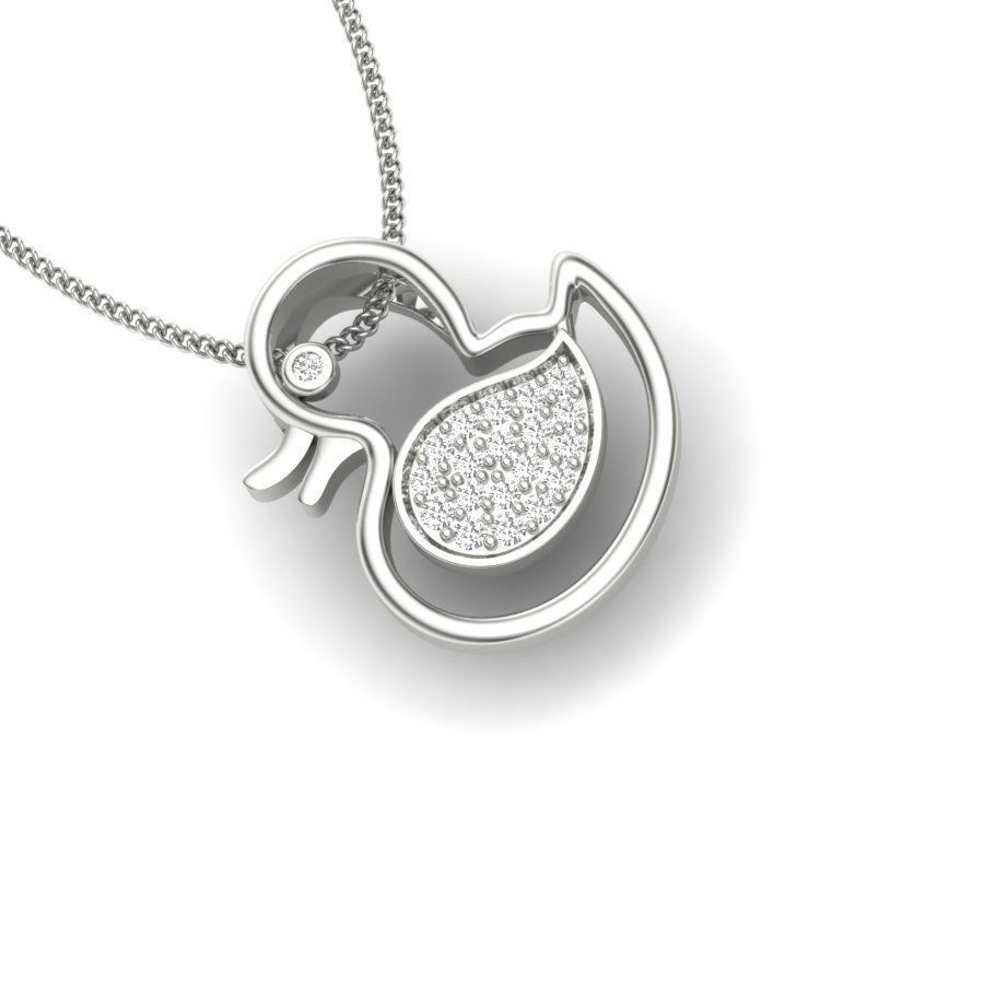 Women Pendant 3D print model_7