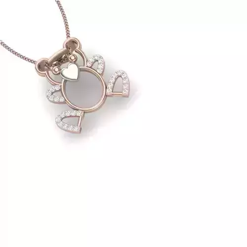 Women pendant 3dm render detail