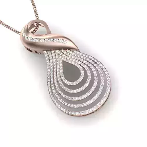 engagement women pendant 3dm render detail 