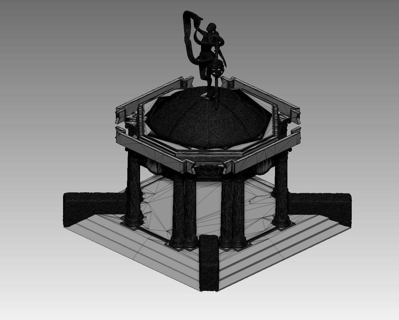 Neoclassical Temple - 3d printing model 3D print model_3