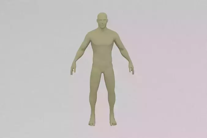 Human figure 3D print model