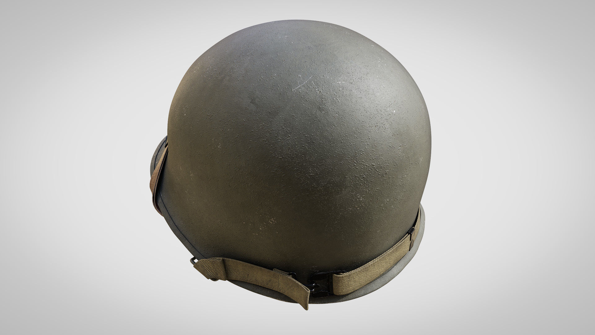 US WWII M1 Combat Helmet  3D model_5