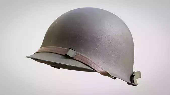 US WWII M1 Combat Helmet  3D model