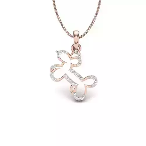 Women pendant 3dm stl render detail 