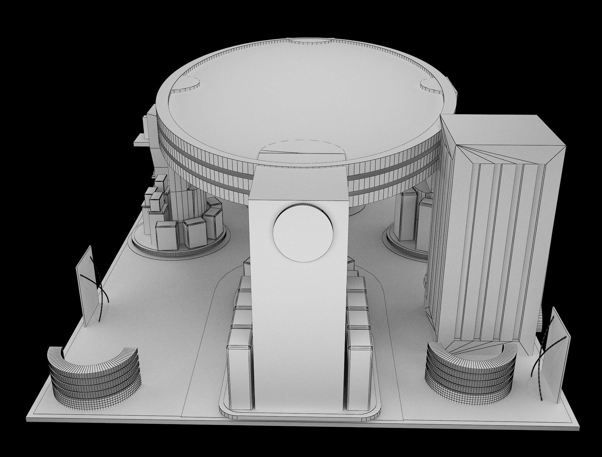 Booth Exhibition Stand a538a 3D model_7