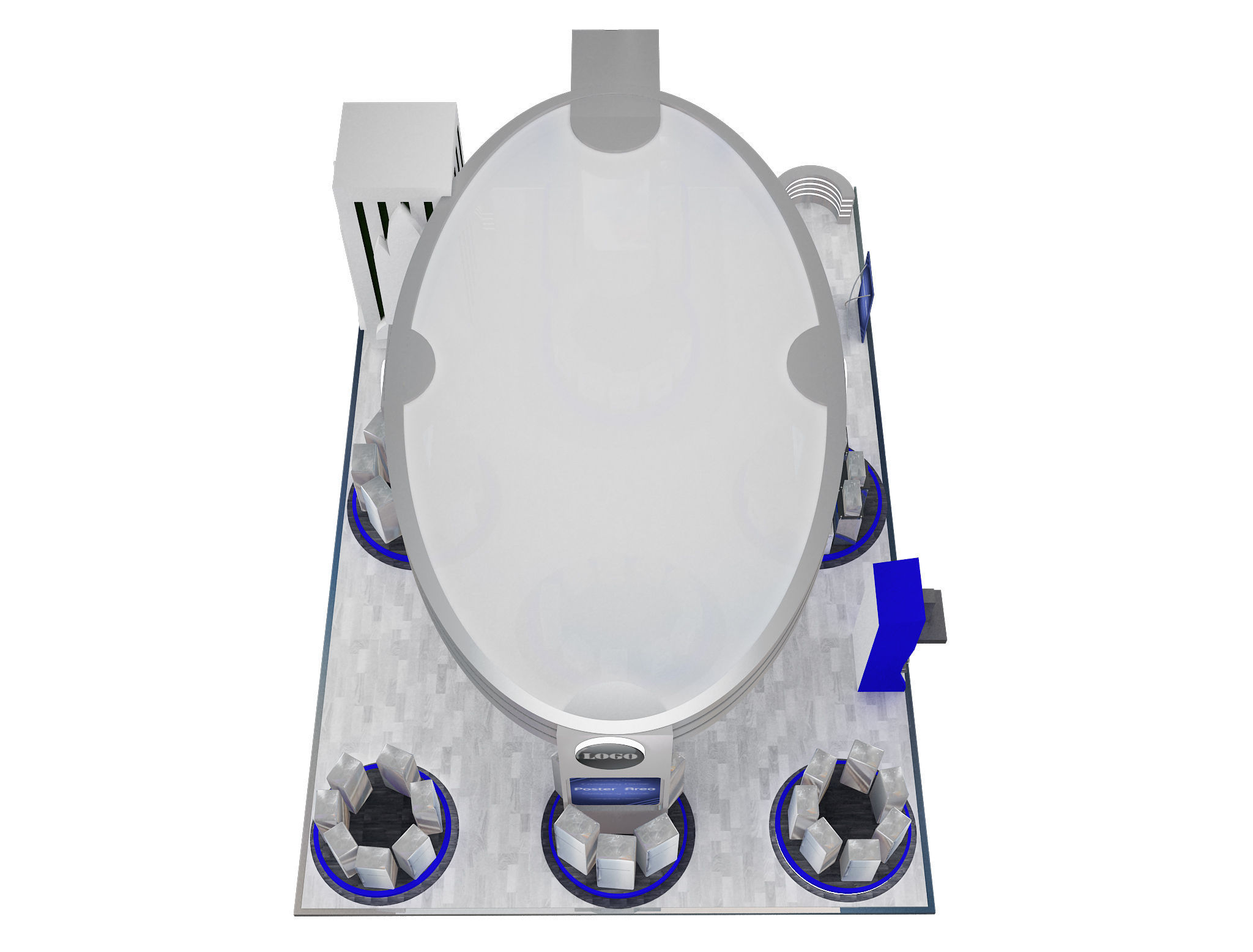 Booth Exhibition Stand a538a 3D model_8