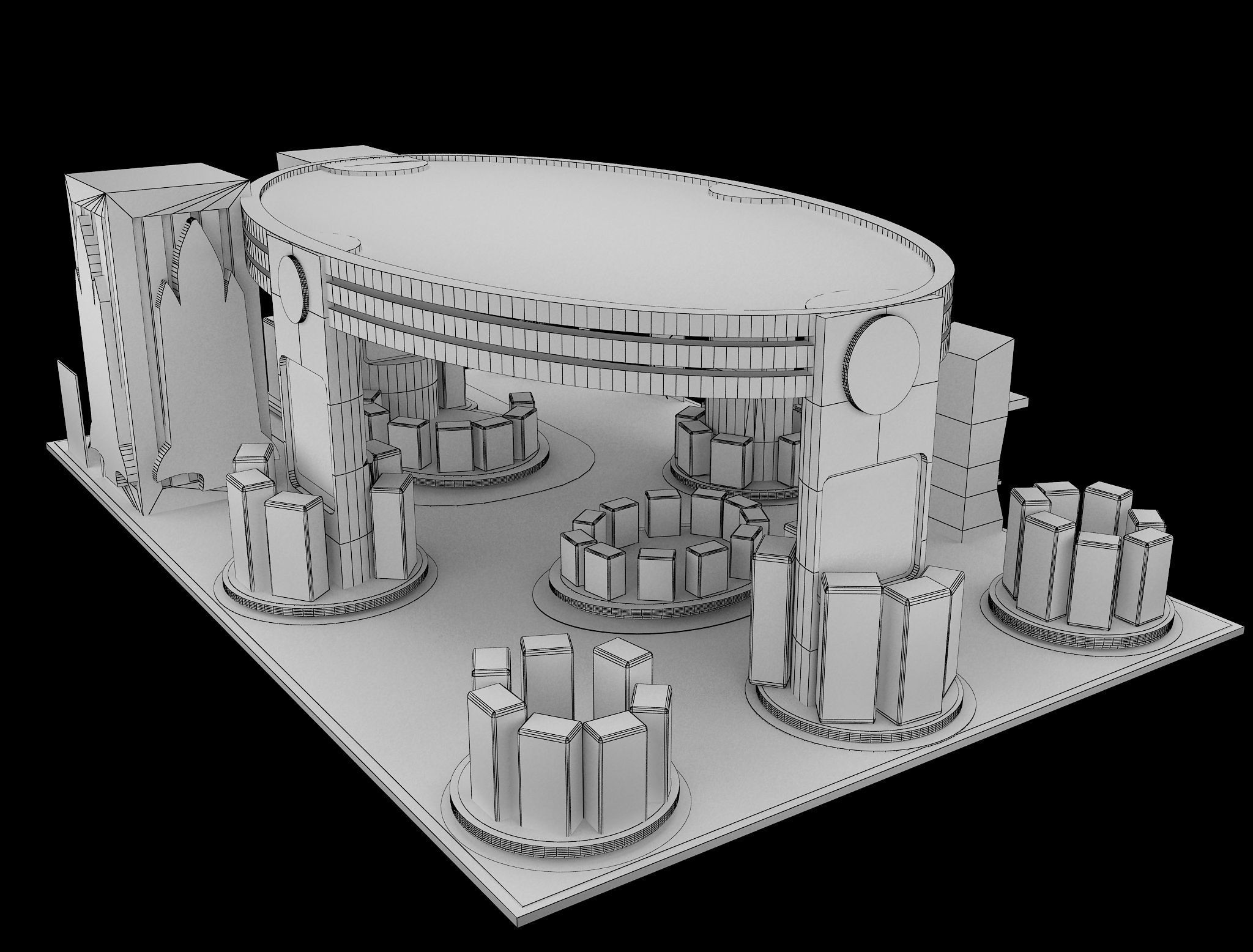 Booth Exhibition Stand a538a 3D model_5
