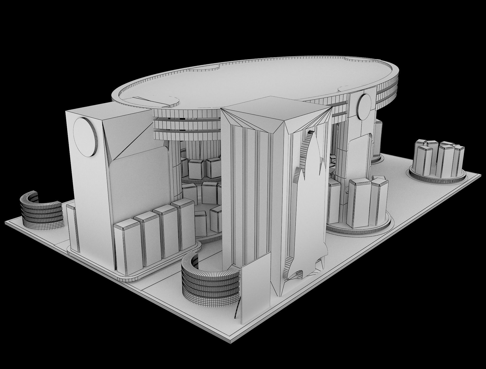 Booth Exhibition Stand a538a 3D model_15